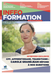 Inffo Formation, n° 1046 - Du 15 au 31 janvier - CPF, apprentissage, transitions : Carole Grandjean répond à nos questions