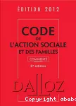 Code de l'action sociale et des familles commenté.