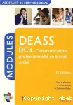 DEASS DC 3 : communication professionnelle en travail social.