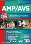 AMP - AVS - Annales corrigées Concours 2013