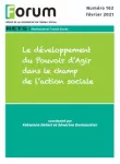 Forum, n° 162 - Février 2021 - Le développement du Pouvoir d'Agir dans le champ de l'action sociale