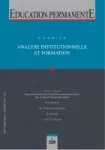 Analyse institutionnelle et formation