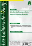 Les Cahiers de l'Actif, n° 556-557 - septembre-octobre 2022 - Autodétermination, expression des attentes et évaluation des besoins