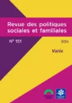 Revue des politiques sociales et familiales, n° 151 - Juin 2024 - Varia