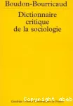 Dictionnaire critique de la sociologie.