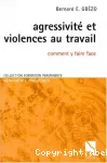 Agressivité et violences au travail : comment y faire face.